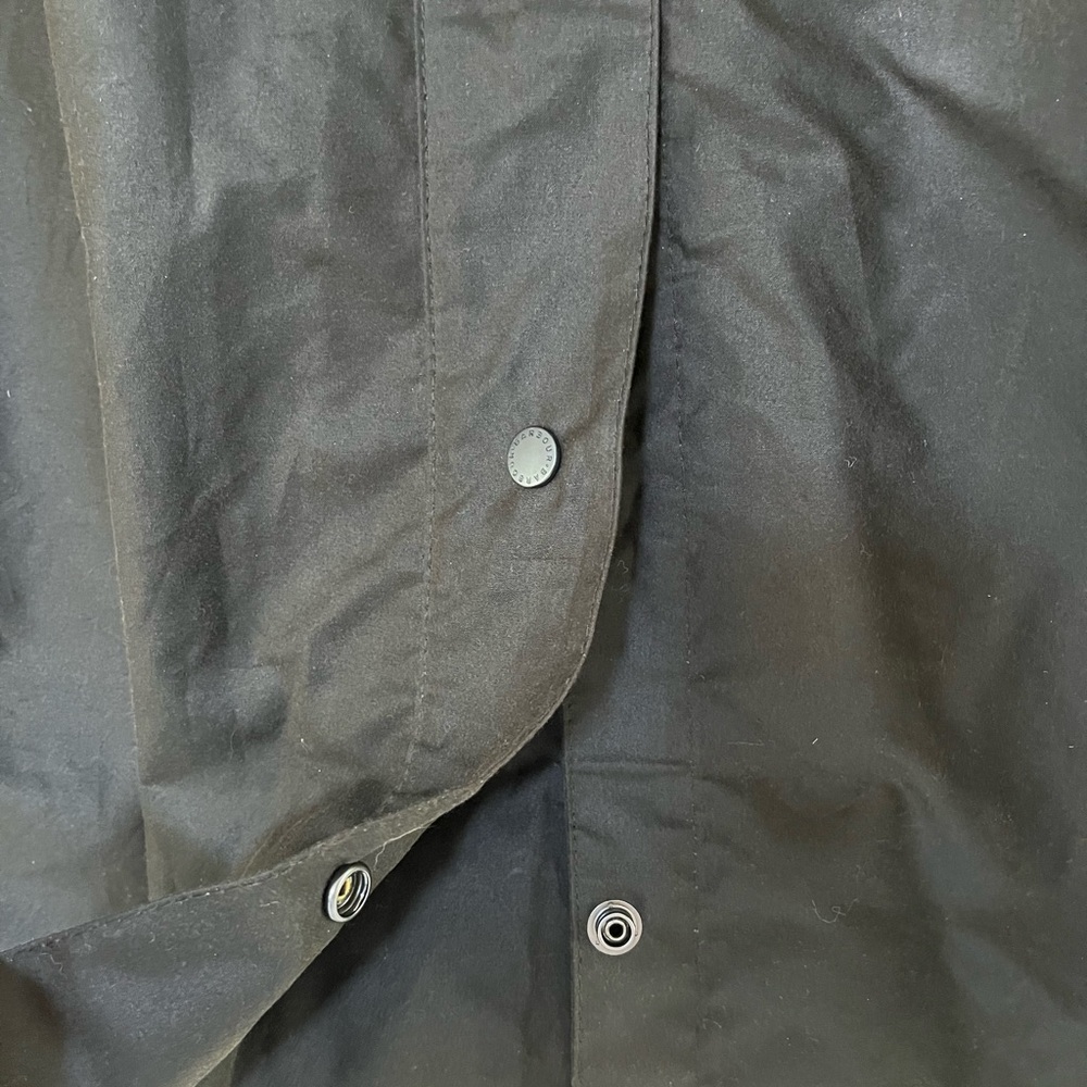 Barbour Solway Wax Jacket Trench Coat Olive MWX24810L71 $710 Medium CN462 - Picture 11 of 16